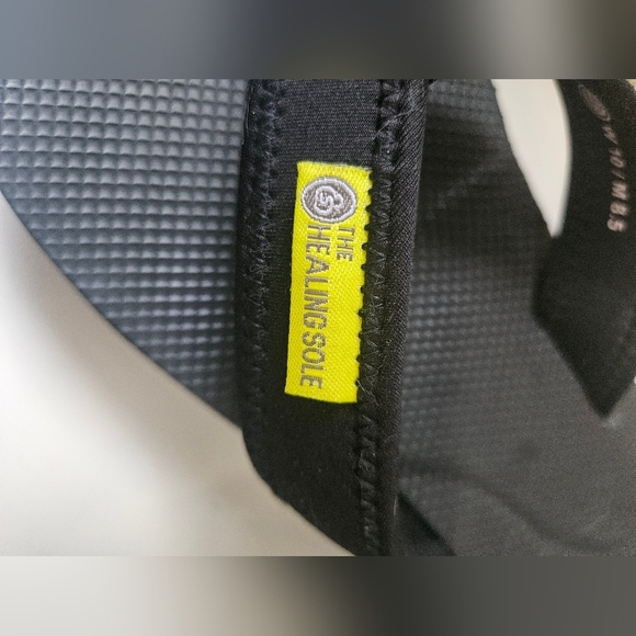 The Healing Sole Original 2.0 Flip Flops W10Black Gray Plantar Fasciitis Relief - Picture 5 of 8
